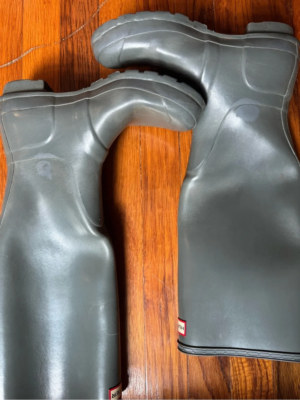 Hunter Tall Rain Boots in Grey